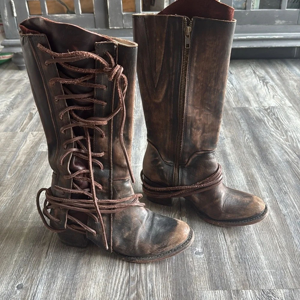 Freebird by Steven Cash leather boots 7 - Picture 4 of 7